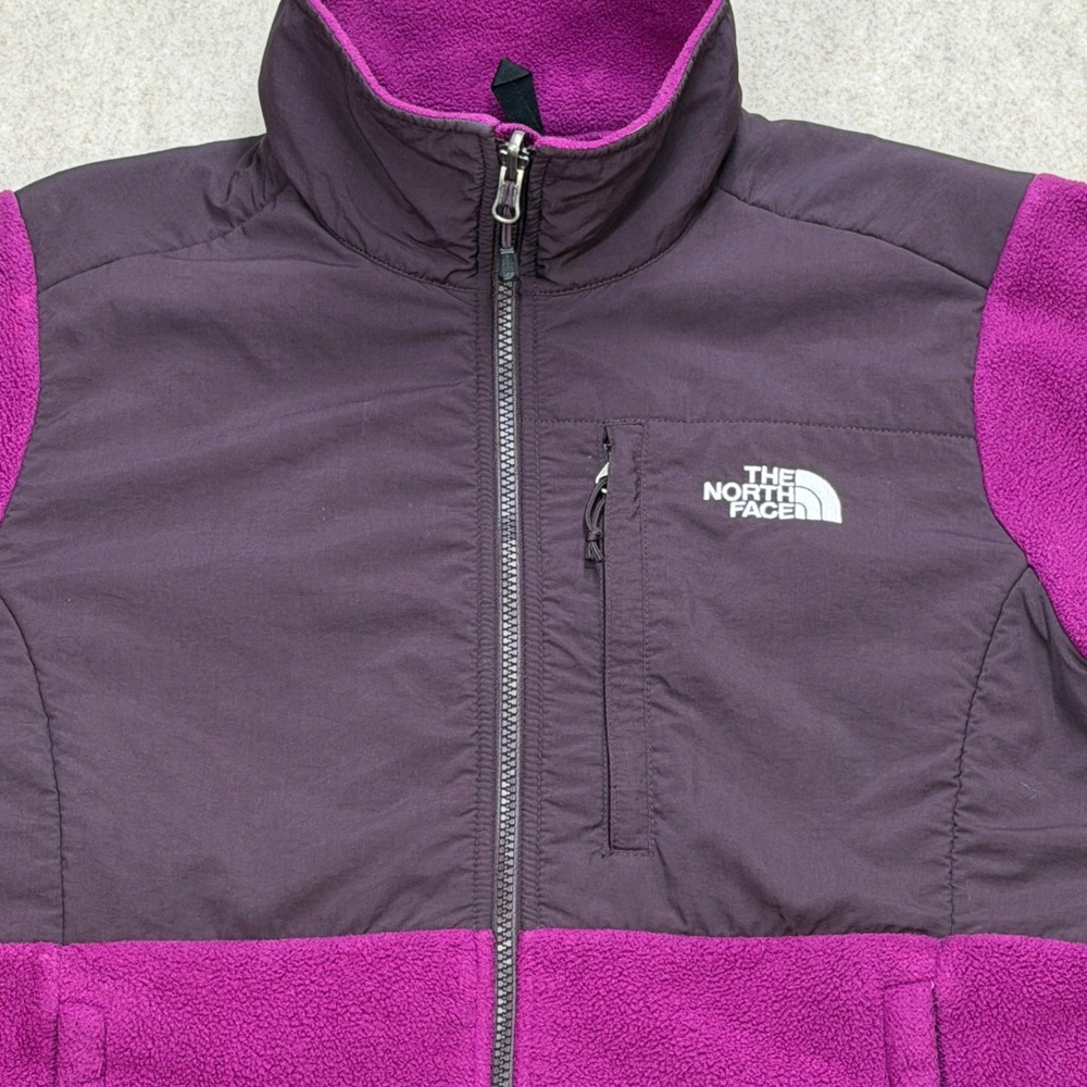 The North Face Denali Fleece Jacket Womens M Purple Gorpcore Hiking Granola Girl - Picture 5 of 10